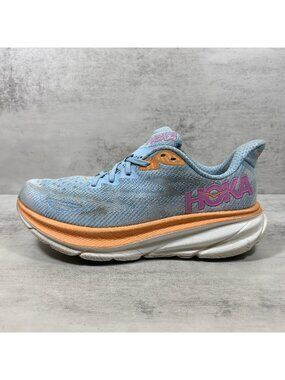 Hoka One One Clifton 9 Running Shoes - Women's Size 8.5 - Blue